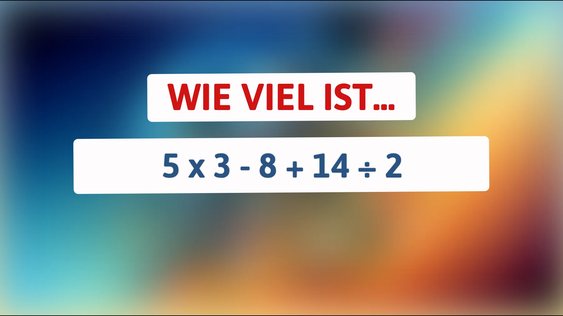 Nur 1% der Menschen lösen es richtig: Kannst du das mathematische Rätsel knacken?"