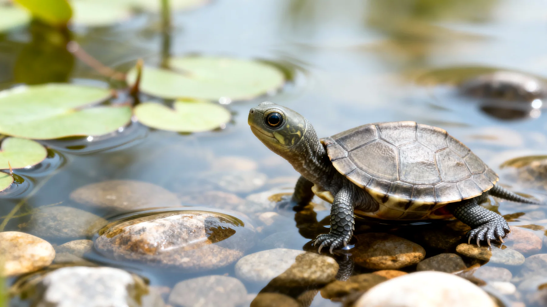 Junge Schildkröten benötigen altersgerechte Beschäftigungsmöglichkeiten und sichere Spielumgebungen, die ihre natürliche Neugier fördern, ohne sie zu überfordern oder gesundheitlich zu gefährden"